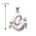 Load image into Gallery viewer, 925 Sterling Silver Om Religious Cz Pendant For Men & Women - Taraash