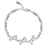 Load image into Gallery viewer, 925 Sterling Silver Open - Heart Link Bracelet for Women - Taraash