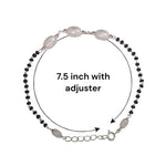 Load image into Gallery viewer, 925 Sterling Silver Oval Multi Beaded Mangalsutra Bracelet for Women - Taraash