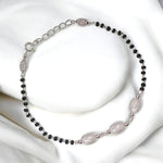 Load image into Gallery viewer, 925 Sterling Silver Oval Multi Beaded Mangalsutra Bracelet for Women - Taraash