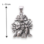 Load image into Gallery viewer, 925 Sterling Silver Panchmukhi Hanuman Pendant For Men - Taraash