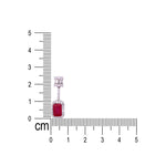 Load image into Gallery viewer, 925 Sterling Silver Pink Baguette Stone & CZ Jewelry Set for Women - Taraash