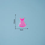 Load image into Gallery viewer, 925 Sterling Silver Pink Dress Pendant and Earring Set for Girls - Taraash