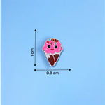 Load image into Gallery viewer, 925 Sterling Silver Pink Ice Cream Cone Stud Earrings & Pendant Set Girls - Taraash