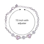 Load image into Gallery viewer, 925 Sterling Silver Pink Mother Of Pearl Butterfly Cz Bracelet for Women Charming Valentine's Day Gift - Taraash