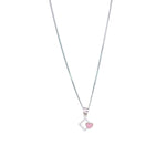 Load image into Gallery viewer, 925 Sterling Silver Pink Mother of Pearl Key Pendant with Chain - Taraash