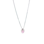 Load image into Gallery viewer, 925 Sterling Silver Pink Mother of Pearl Round Deer Pendant with Chain - Taraash