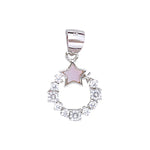 Load image into Gallery viewer, 925 Sterling Silver Pink Mother of Pearl Round Star Pendant for Women - Taraash