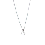 Load image into Gallery viewer, 925 Sterling Silver Pink Mother of Pearl Square Heart Pendant with Chain - Taraash