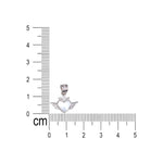 Load image into Gallery viewer, 925 Sterling Silver Pink Mother of Pearl Square Heart Pendant with Chain - Taraash