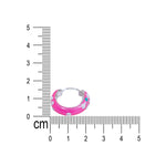 Load image into Gallery viewer, 925 Sterling Silver Pink & White Enamel Flower Design Hoop Earring For Wome/ Girls - Taraash