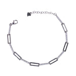 Load image into Gallery viewer, 925 Sterling Silver Rectangular Open Links Bracelet for Women - Taraash