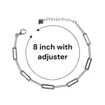 Load image into Gallery viewer, 925 Sterling Silver Rectangular Open Links Bracelet for Women - Taraash