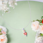 Load image into Gallery viewer, 925 Sterling Silver Red Enchanted Character Enamel Pendant with Chain for Girls - Taraash