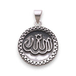 Load image into Gallery viewer, 925 Sterling Silver Religious Oxidized Allah Pendant For Men - Taraash