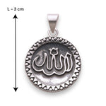 Load image into Gallery viewer, 925 Sterling Silver Religious Oxidized Allah Pendant For Men - Taraash