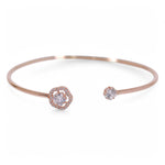 Load image into Gallery viewer, 925 Sterling Silver Rose gold CZ Bangle For Girls/Women - Taraash