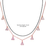 Load image into Gallery viewer, 925 Sterling Silver Rose Gold CZ Charm Necklace for Women - Taraash