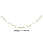 Load image into Gallery viewer, 925 Sterling Silver Rose Gold Plated Chain Anklets - Taraash