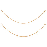 Load image into Gallery viewer, 925 Sterling Silver Rose Gold Plated Chain Anklets - Taraash