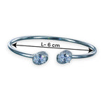 Load image into Gallery viewer, 925 Sterling Silver Round Shape White Cz Bangle For Women - Taraash