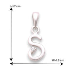 Load image into Gallery viewer, 925 Sterling Silver "S" Letter Cz Pendant For Men And Women - Taraash