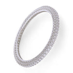 Load image into Gallery viewer, 925 Sterling Silver Single Solitaire CZ Bangle For Women - Taraash