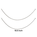 Load image into Gallery viewer, 925 Sterling Silver Snake Skin Design Anklet for Women - Taraash