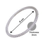 Load image into Gallery viewer, 925 Sterling Silver Solitaire Cz Bangle for Women - Taraash