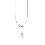 Load image into Gallery viewer, 925 Sterling Silver Square Cz Infinity Necklace For Women - Taraash