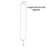 Load image into Gallery viewer, 925 Sterling Silver Square Cz Infinity Necklace For Women - Taraash