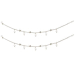 Load image into Gallery viewer, 925 Sterling Silver Star Charm Beaded Anklet Gift for Women - Taraash