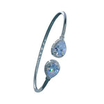 Load image into Gallery viewer, 925 Sterling Silver Teardrop Design Adjustable Bangle For Women - Taraash