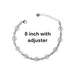 Load image into Gallery viewer, 925 Sterling Silver Tennis Round CZ Link Bracelet for Women - Taraash