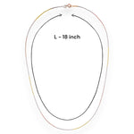 Load image into Gallery viewer, 925 Sterling Silver Tri-Color Box Chain for Women - Taraash