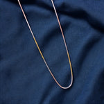 Load image into Gallery viewer, 925 Sterling Silver Tri-color Compact Snake Chain for Women - Taraash