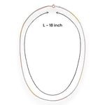 Load image into Gallery viewer, 925 Sterling Silver Tri-Color FoxTail Chain for Women - Taraash