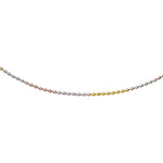 Load image into Gallery viewer, 925 Sterling Silver Tri Tone Ball Chain Anklet for Women - Taraash