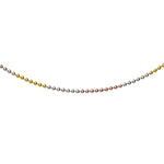 Load image into Gallery viewer, 925 Sterling Silver Tri Tone Beaded Chain Anklet for Women - Taraash