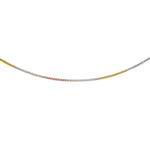 Load image into Gallery viewer, 925 Sterling Silver Tri Tone Box Chain Anklet for Women - Taraash