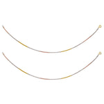 Load image into Gallery viewer, 925 Sterling Silver Tri Tone Box Chain Anklet for Women - Taraash