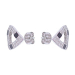 Load image into Gallery viewer, 925 Sterling Silver Triangular Shape with Cubic Zirconia Earrings for Women - Taraash