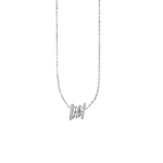 Load image into Gallery viewer, 925 Sterling Silver Twirl CZ Pendant Necklace for Women - Taraash