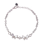 Load image into Gallery viewer, 925 Sterling Silver White Mother Of Pearl Butterfly Cz Bracelet for Women - Taraash