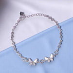 Load image into Gallery viewer, 925 Sterling Silver White Mother Of Pearl Butterfly Cz Bracelet for Women - Taraash