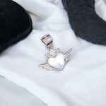 Load image into Gallery viewer, 925 Sterling Silver White Mother of Pearl Wing Heart Pendant for Women - Taraash