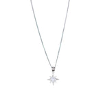 Load image into Gallery viewer, 925 Sterling Sterling Silver Pink Mother of Pearl Star Pendant with Chain - Taraash