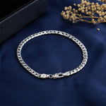 Load image into Gallery viewer, Taraash Curb 925 Sterling Silver Bracelet For Men ACDH1506C8HIN