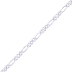 Load image into Gallery viewer, Pure 925 Sterling Silver Figaro Bracelet for Men in 8.5 inch