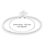 Load image into Gallery viewer, 925 Sterling Silver Line Plain Ending with Star Charm Single Anklet for Women